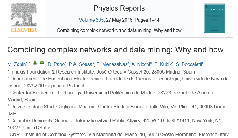 Combining complex networks and data mining: Why and how
